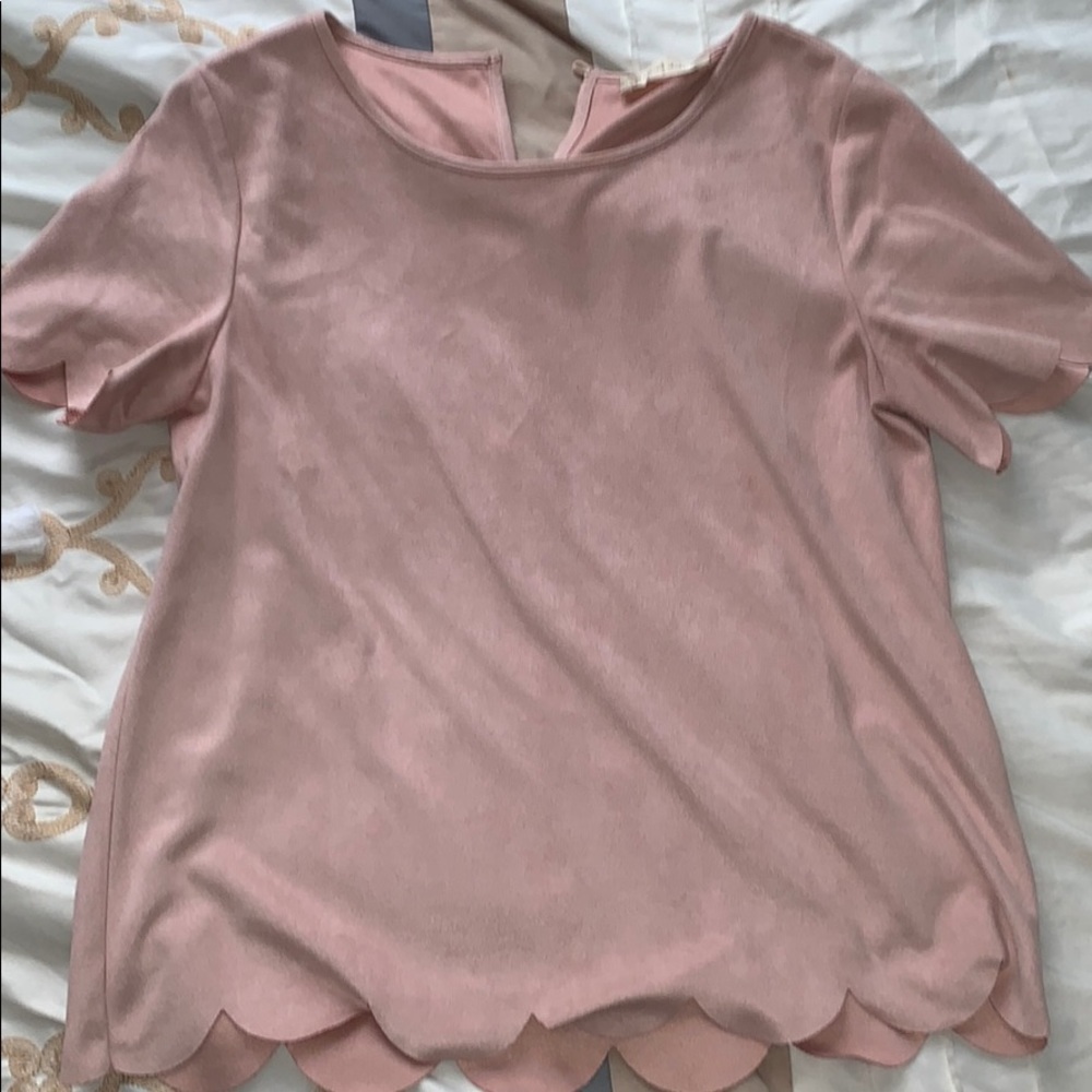 Light pink textured shirt